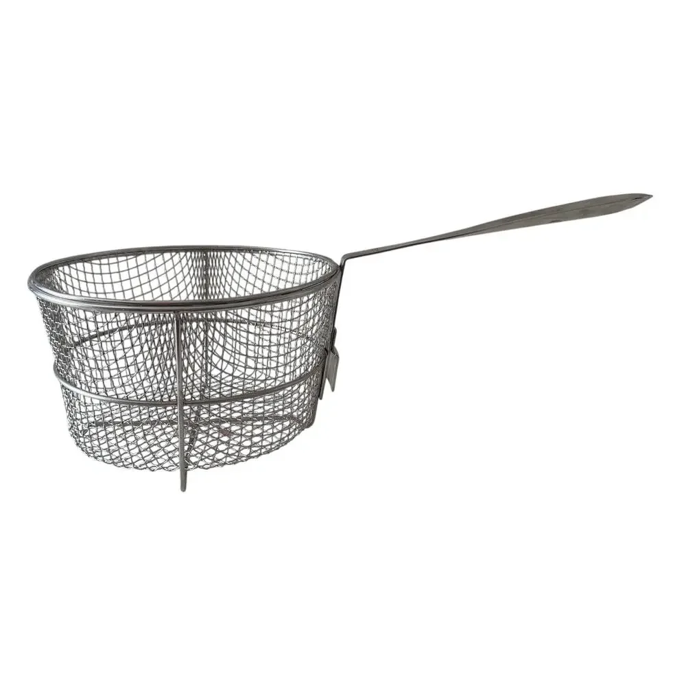 All-Clad Stainless Steel Mesh Wire Long Handle Steamer Frying Basket 7.5